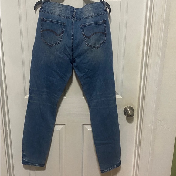 Refuge Women's Distressed Blue Skinny Jeans - Picture 4 of 7